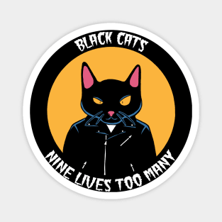 black cat Magnet